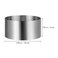 Yardwe Round Stainless Steel Cake Ring Mold Mousse Cake Mold 4 Pcs