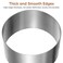 Yardwe Round Stainless Steel Cake Ring Mold Mousse Cake Mold 4 Pcs