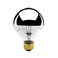 Bulbrite 60G25HM Half Chrome 60W Globe Shape Bulb, Pack of 2