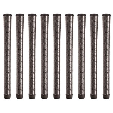 Winn Excel Black Standard Golf Grips, 9 Piece Bundle