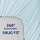 Cathay Home Cal King Sheet Set, Ultra- Soft Microfiber Bed Sheets, Aqua