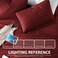 Cathay Home Cal King Sheet Set, Ultra- Soft Microfiber Bed Sheets, Burgundy