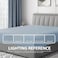 Cathay Home Cal King Fitted Sheet Only, 16" Deep Pocket, Blue Fog