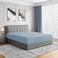 Cathay Home Cal King Fitted Sheet Only, 16" Deep Pocket, Blue Fog