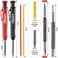 Hiboom Spring Nail Set and Hinge Pin Removal Tool with Sharpener & 12 Pcs Refills