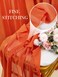 QueenDream 1 Piece 10FT Burnt Orange Chiffon Table Runner Boho Wedding Sheer Runners