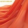 QueenDream 1 Piece 10FT Burnt Orange Chiffon Table Runner Boho Wedding Sheer Runners