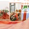 QueenDream 1 Piece 10FT Burnt Orange Chiffon Table Runner Boho Wedding Sheer Runners