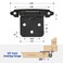 Ravinte Black Kitchen Cabinet Hinges, 1/2 Inch Overlay, 50 Pack