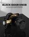 Haidms Matte Black Door Knobs Interior, Privacy Door Knobs 6 Pack