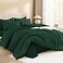 Litanika Full Comforter Set with Sheets - 7 Pieces Solid Bed in a Bag