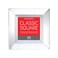 Party Essentials 40-Count Hard Plastic 9.5" Classic Square Lunch/Dinner Plates, Clear