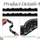 Qeeenar 24 Pcs Magnetic Borders for Classroom Whiteboard Black