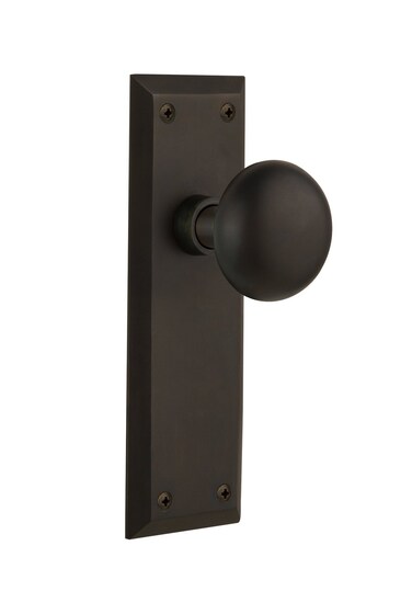 Nostalgic Warehouse New York Door Knob with Plate