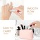 Jiuwu 50 Pack 3ML Clear Small Glass Roller Bottles, Refillable, Leak-Proof