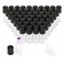 Jiuwu 50 Pack 3ML Clear Small Glass Roller Bottles, Refillable, Leak-Proof