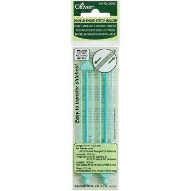 Clover Double-Ended Stitch Holders 5.25"-Sizes 5 to 11 2/Pkg