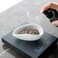 Watchget Ceramic Coffee Dosing Cup & Tea Storage Tray, White