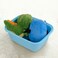 Nicesh 4-Pack Plastic Dishpan, 12 Quart Kitchen Wash Bin, Blue