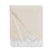 Sferra Terzo 100% Brushed Cotton Throw - Sand/White
