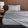Lacoste Slice 100% Cotton Percale Sheet Set, Sleet, Twin