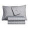 Lacoste Slice 100% Cotton Percale Sheet Set, Sleet, Twin