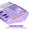 Sooez 5 Pack File Folders, Clear Poly Envelopes Plastic Folders A4 Pouch