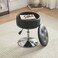 Gitrah Black Vanity Stool Chair with Storage Swivel Adjustable Makeup Stool