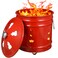Doitool 2.87 Gallon Burn Barrel, Small Metal Burn Can with Lid and Handle