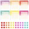 Eersida 96 Pack Students Incentive Reward Chart with Star Stickers, Classic