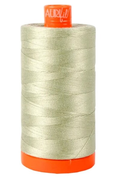 Aurifil A1050-2902 Solid 50WT 1422YDS Light Laurel Green Mako Cotton Thread
