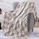 Wrensonge Soft Checkered Throw Blanket for Couch-Cozy Fall Knitted Blankets