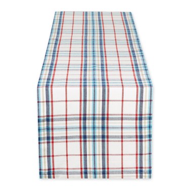 Dii Nantucket Kitchen Collection Cotton, Machine Washable, Table Runner, 14X72