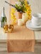 Dii Farmhouse Gingham, Checked Tabletop Collection, Table Runner, 14X72, Pumpkin Spice