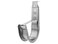 Networx 4" Ceiling Mount Galvanized Steel Cable Support J Hook with Retainer Clips - 25 Pack