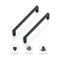 Ravinte Matte Black Cabinet Pulls Slim Cabinet Handles, 5 Inch Cc, 30 Pack