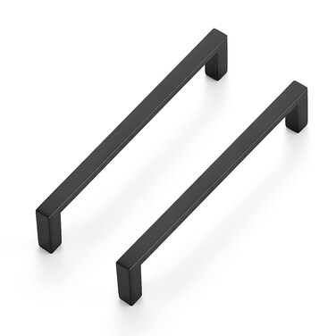 Ravinte Matte Black Cabinet Pulls Slim Cabinet Handles, 5 Inch Cc, 30 Pack