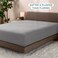 Bare Home Super Soft Fleece Fitted Sheet (Queen, Light Grey)