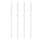 Ippinka Sustee Aquameter, Set of 4, Plant Soil Moisture Sensor, (White, Medium)