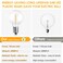 Mlambert 50FT LED Outdoor String Lights G40 Globe Dimmable Patio Light, Waterproof Hanging String Light with 27 Warm White Shatterproof Bulbs(2 Spare)
