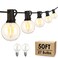 Mlambert 50FT LED Outdoor String Lights G40 Globe Dimmable Patio Light, Waterproof Hanging String Light with 27 Warm White Shatterproof Bulbs(2 Spare)