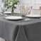 Maxmill Textured Rectangular Tablecloth Water Resistance Antiwrinkle Spillproof Soft Jacquard Table Cloth for Dining Room, Buffet Banquet Parties and Holiday Dinners, 60 X 104 Inch, Charcoal
