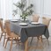 Maxmill Textured Rectangular Tablecloth Water Resistance Antiwrinkle Spillproof Soft Jacquard Table Cloth for Dining Room, Buffet Banquet Parties and Holiday Dinners, 60 X 104 Inch, Charcoal