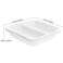 Doitool Ceramic Appetizer Serving Tray 2-Compartment Divided Sauce Dish for Soy Sauce Condiments Dips Spice Dish Tray Snack Serving for Kitchen Dining Entertaining 3.07 In
