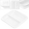 Doitool Ceramic Appetizer Serving Tray 2-Compartment Divided Sauce Dish for Soy Sauce Condiments Dips Spice Dish Tray Snack Serving for Kitchen Dining Entertaining 3.07 In