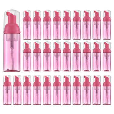 Tekson Empty Lash Shampoo Bottles, 30PCS Travel Foam Pump Bottle, 60ML