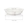 Kichvoe Ceramic Pie Pan with Handles 7.99 Inch White Round Baking Dish Pie Pan for Roasting Cheese Microwave Oven Dishwasher Refrigerator Safe
