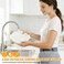 Kichvoe Ceramic Pie Pan with Handles 7.99 Inch White Round Baking Dish Pie Pan for Roasting Cheese Microwave Oven Dishwasher Refrigerator Safe