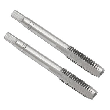 Bonsicoky Metric Machine Tap M8 X 1.25mm, 2 Pcs
