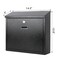 Xydled Mail Boxes with Key Lock, Locking Mailbox Wall Mounted, Black